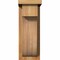 Ekena Millwork Del Monte Rough Sawn Corbel w/Backplate, Western Red Cedar, 6"W x 8"D x 16"H COR06X08X16DEL01RWR - alternate 2
